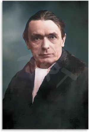 Rudolf Steiner Poster Austrian Architect Portrait (8) Canvas Painting for Living Room Bedroom Decor 24x36inch(60x90cm) Unframe-style