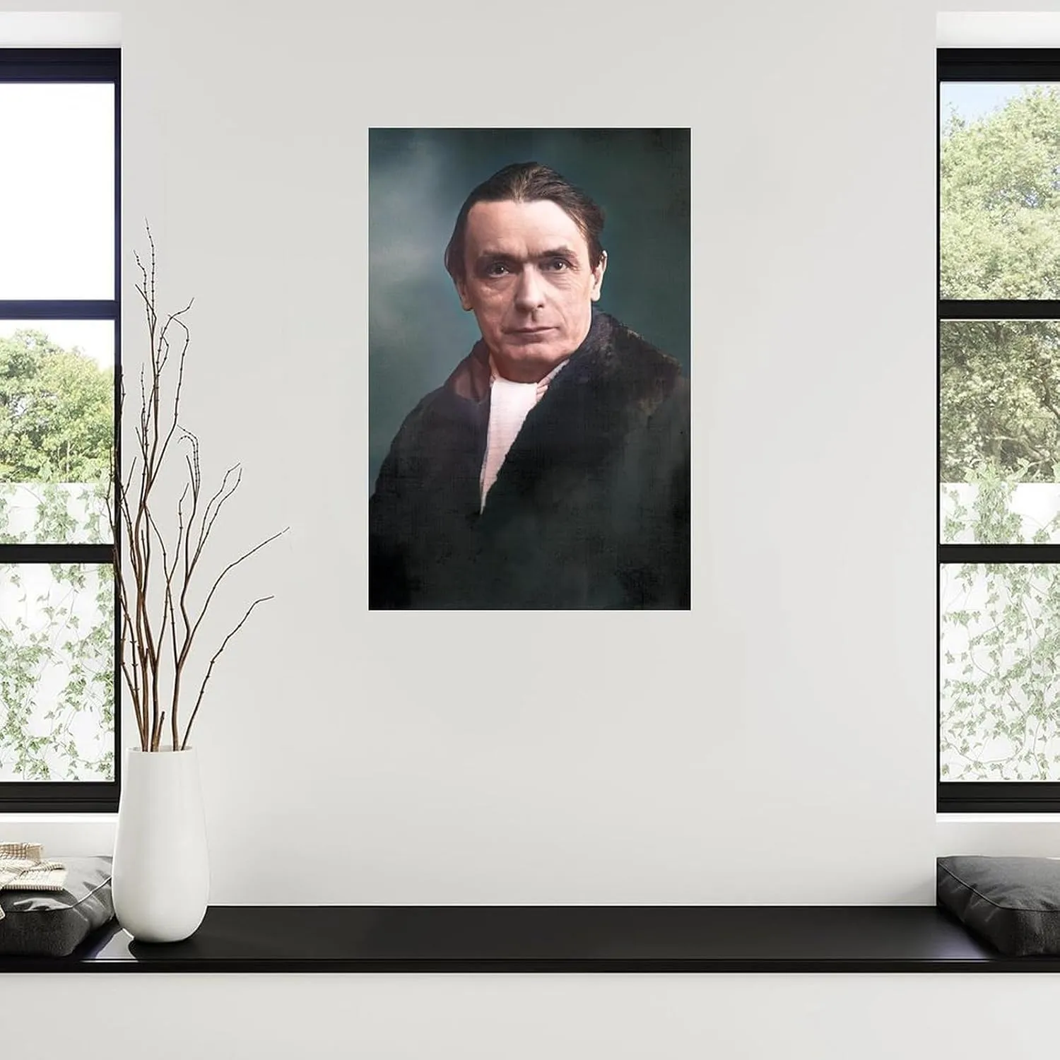 Rudolf Steiner Poster Austrian Architect Portrait (8) Canvas Painting for Living Room Bedroom Decor 24x36inch(60x90cm) Unframe-style