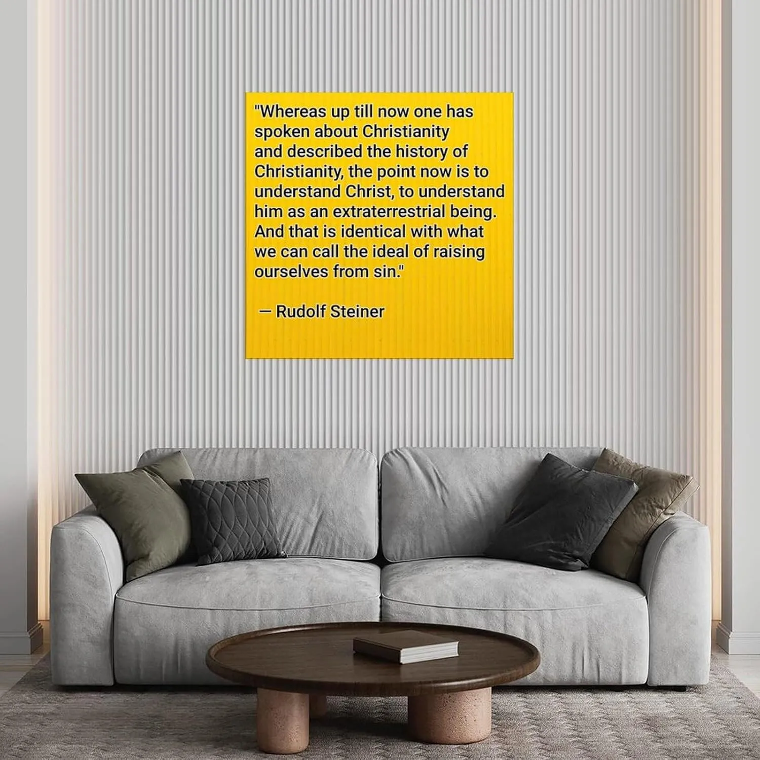 Rudolf Steiner Quotes Poster (19) Canvas Painting for Living Room Bedroom Decor 24x24inch(60x60cm) Unframe-style