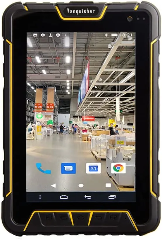 Rugged Enterprise Tablet with Barcode Scanner | Android 12 OS | 7-inch Big Touch Screen | with Honeywell N6603 2D Bar Code Reader Scan Engine, WiFi & 4G LTE, for Warehouse Inventory & Stock Control