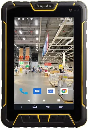 Rugged Enterprise Tablet with Barcode Scanner | Android 12 OS | 7-inch Big Touch Screen | with Honeywell N6603 2D Bar Code Reader Scan Engine, WiFi & 4G LTE, for Warehouse Inventory & Stock Control