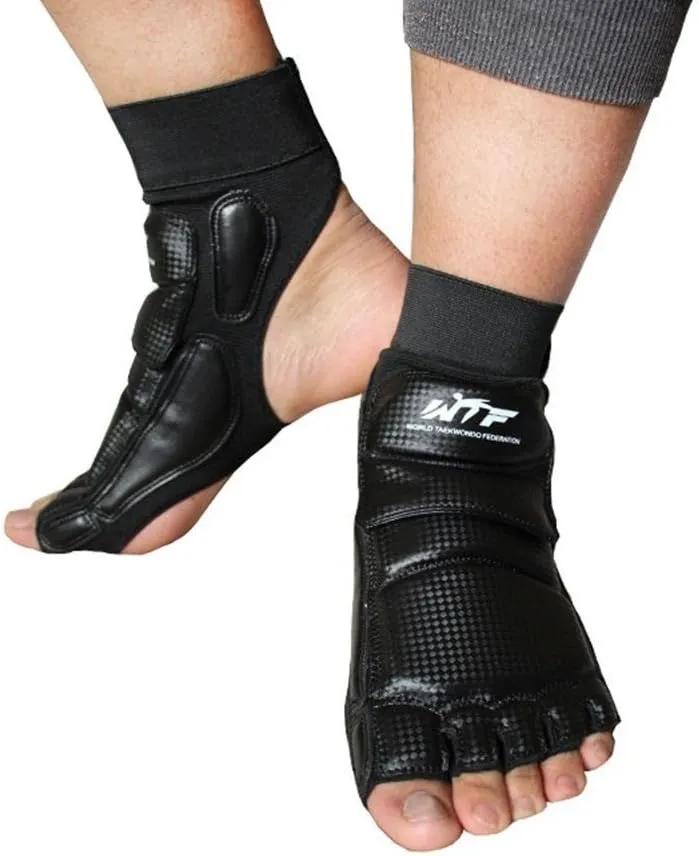 Rungear Taekwondo Training Boxing Foot Protector Gear WTF Approved Martial Arts Punching Bag Sparring MMA UFC Muay Thi Sparring Karate for Men Women Kids (Black, XX-Large)