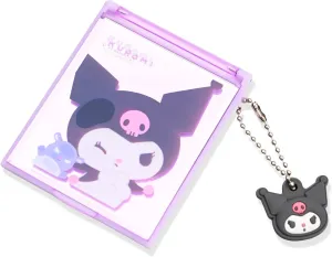 San-Rio Characters Compact Pocket Mirror - Adorable Mini Mirror Design with Charm Keyring - Durable & Portable Aesthetic Compact Mirror, Lightweight Bag Mirror for Purse (Kuormi-Bunny)