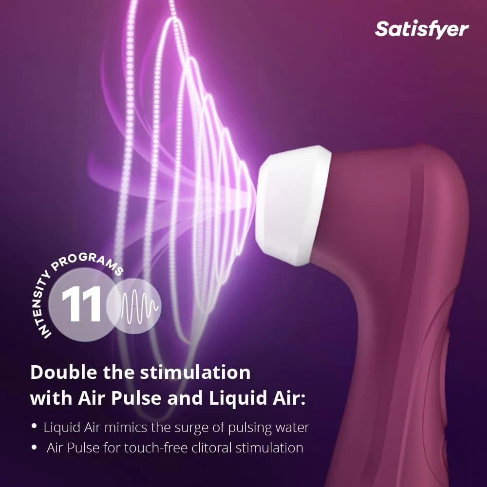 Satisfyer Pro 2 Generation 3 (NO Bluetooth) with Liquid Air Vibrator Sex Toy | Adult Toys for Women | Sucking Clitoral Stimulator | Vibrating Sexual Pleasure Device | Stimulation Vibrators (Wine Red)