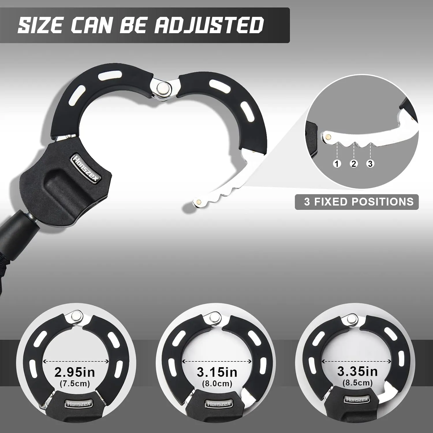 Scooter Lock, Electric Scooter Locks Anti Theft & Waterproof Scooter Bag, Bike Lock with Key, Heavy Duty Handcuff Chain Lock for E Scooter, Electric Bike, Bicycle, Motorbikes