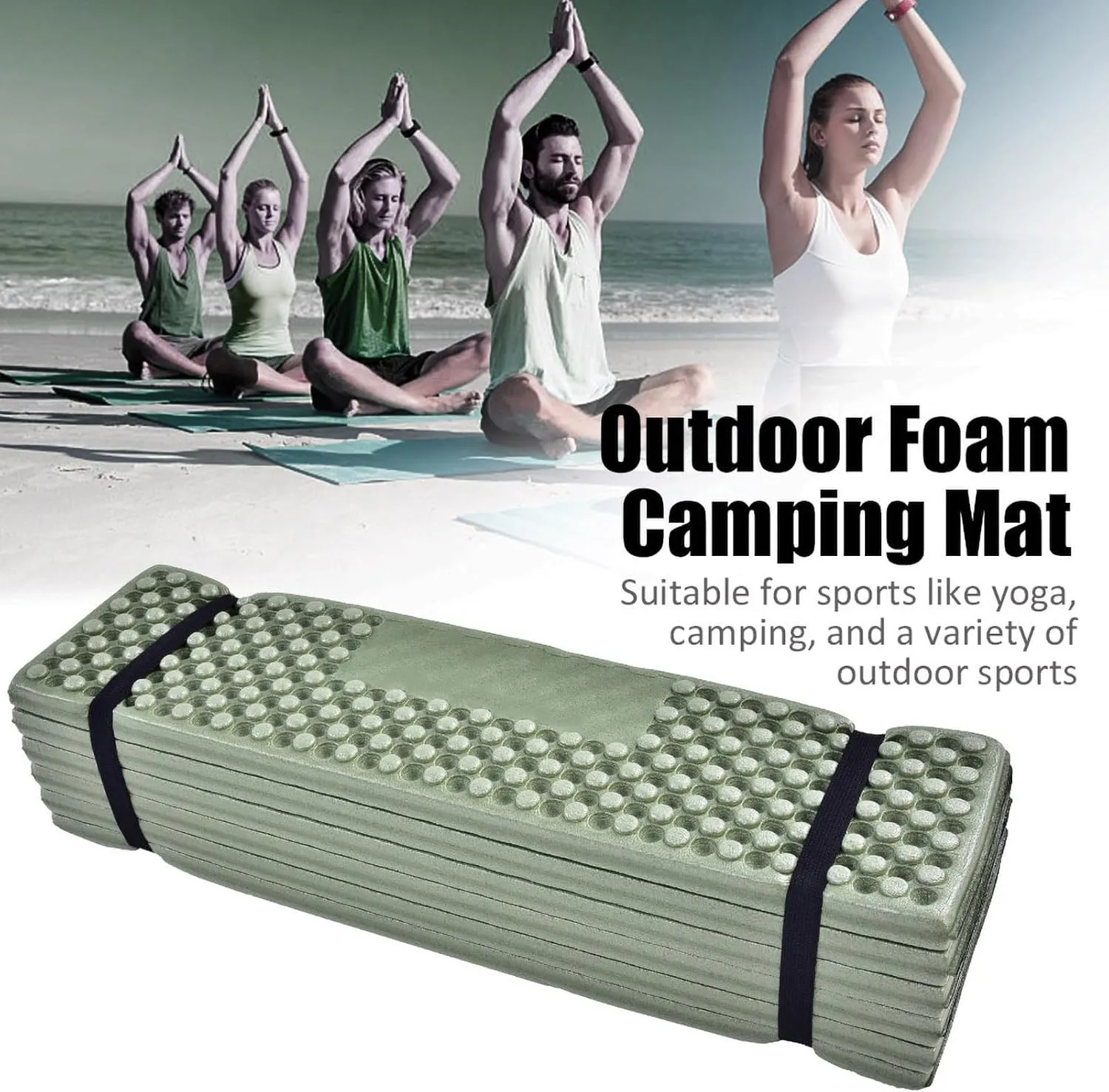 Septpenta Foam Camping Mat, Ultralight Folding Tent Sleeping Mat, Waterproof Soft Mat for Adults, Outdoor Rucksack Folding Camping Mat for Yoga Camping Outdoor Activities