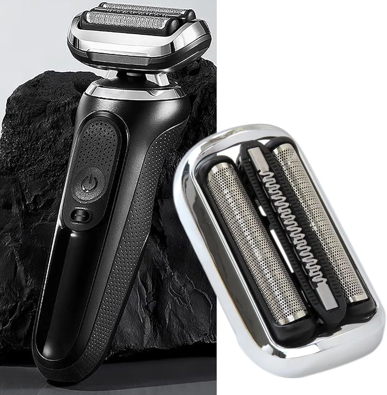 Series 7 73S Electric Foil Blade for Men, Waterproof Foil Shaver for B-raun Series7 7020s, 7025s, 7085cc, 7027cs, 7071cc and 7075cc Shavers (Black, New Packaing)