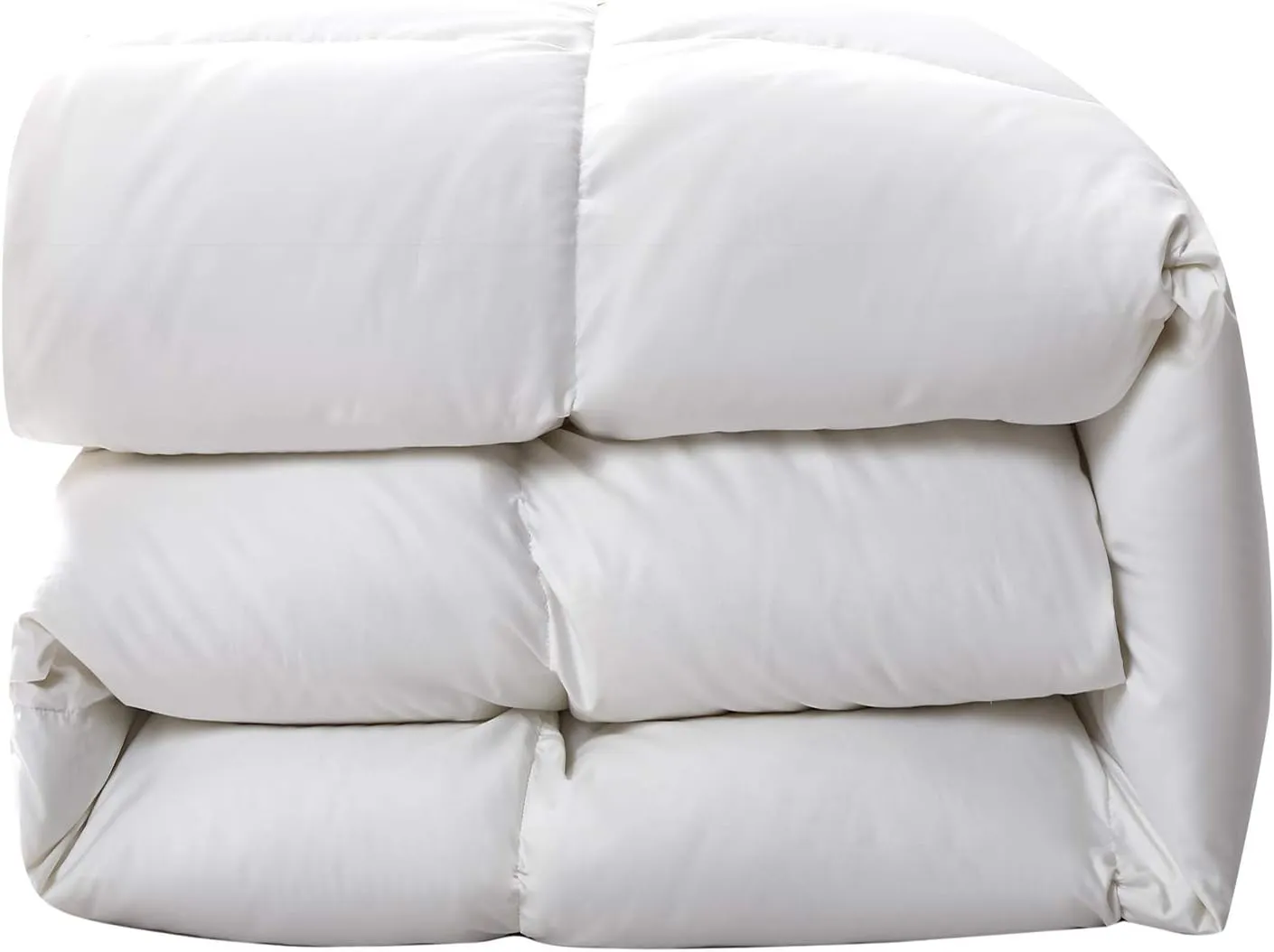Serta Down Fiber Comforter Queen Size-Extra Warmth Duvet Insert, Luxury Fluffy Bed Comforter 100% Cotton 300 Thread Count Shell, Down Feather Fiber 500 Fill Power with Corner Taps, White 90x90inch
