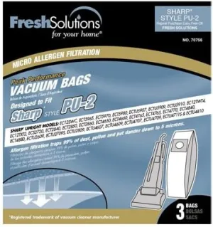 Sharp 3PK PU-2 Vac Bag
