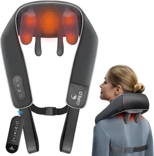 Shiatsu Neck Massager with Heat - FSA HSA Eligible,Deep Tissue Kneading Massage with Wireless Remote Control,Adjustable Mode and Heat for Muscle Pain Relief on Back Shoulder
