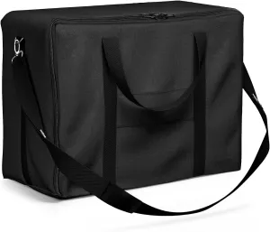 SHINESTAR Griddle Carry Bag for Blackstone 17 Inch & 22 Inch Tabletop Griddle with Hood and Stand, Portable Griddle Carry Bag for Travel, Heavy Duty 600D Waterproof Polyester, Black
