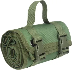 Shooting Mats Prone Padded Waterproof, Roll Up Shooting Mat Prone Rifle Shooter Mats Tactical Shooting Blanket Mat for Range Shooting Hunting (Green)