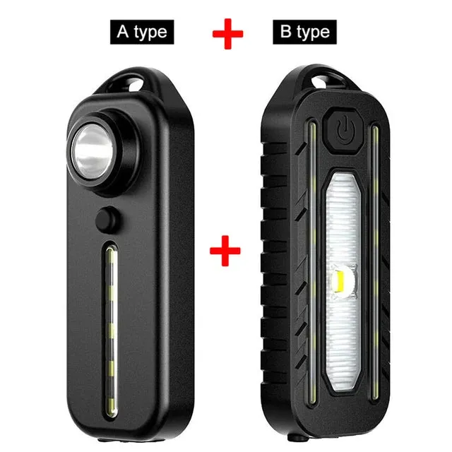 Shoulder Light with Clip USB Rechargeable Flashlights Warning Safety Torch