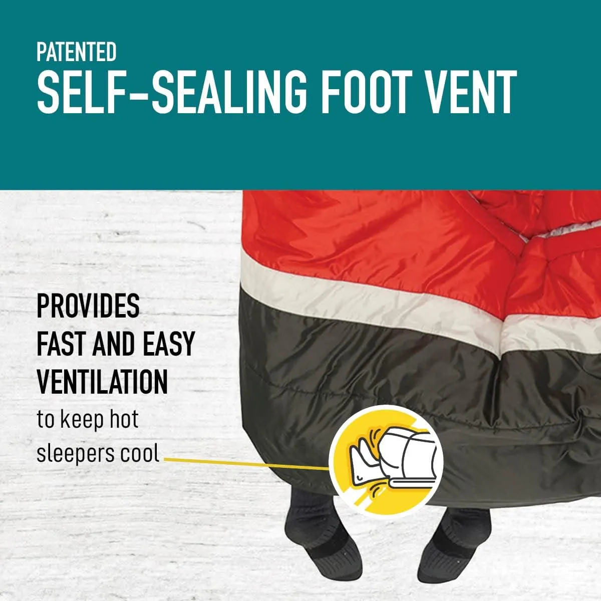 Sierra Designs Frontcountry Bed 20: Zipperless Synthetic 20 Degree Sleeping Bag for Car Camping, Festivals, & More. Available as Double Sleeping Bag for Couples