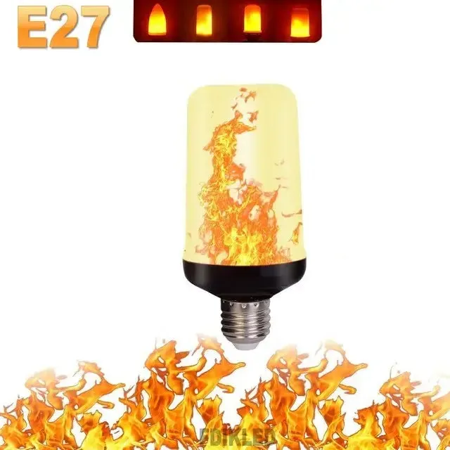 Simulated Flame LED Light Effect Bulb - 9W