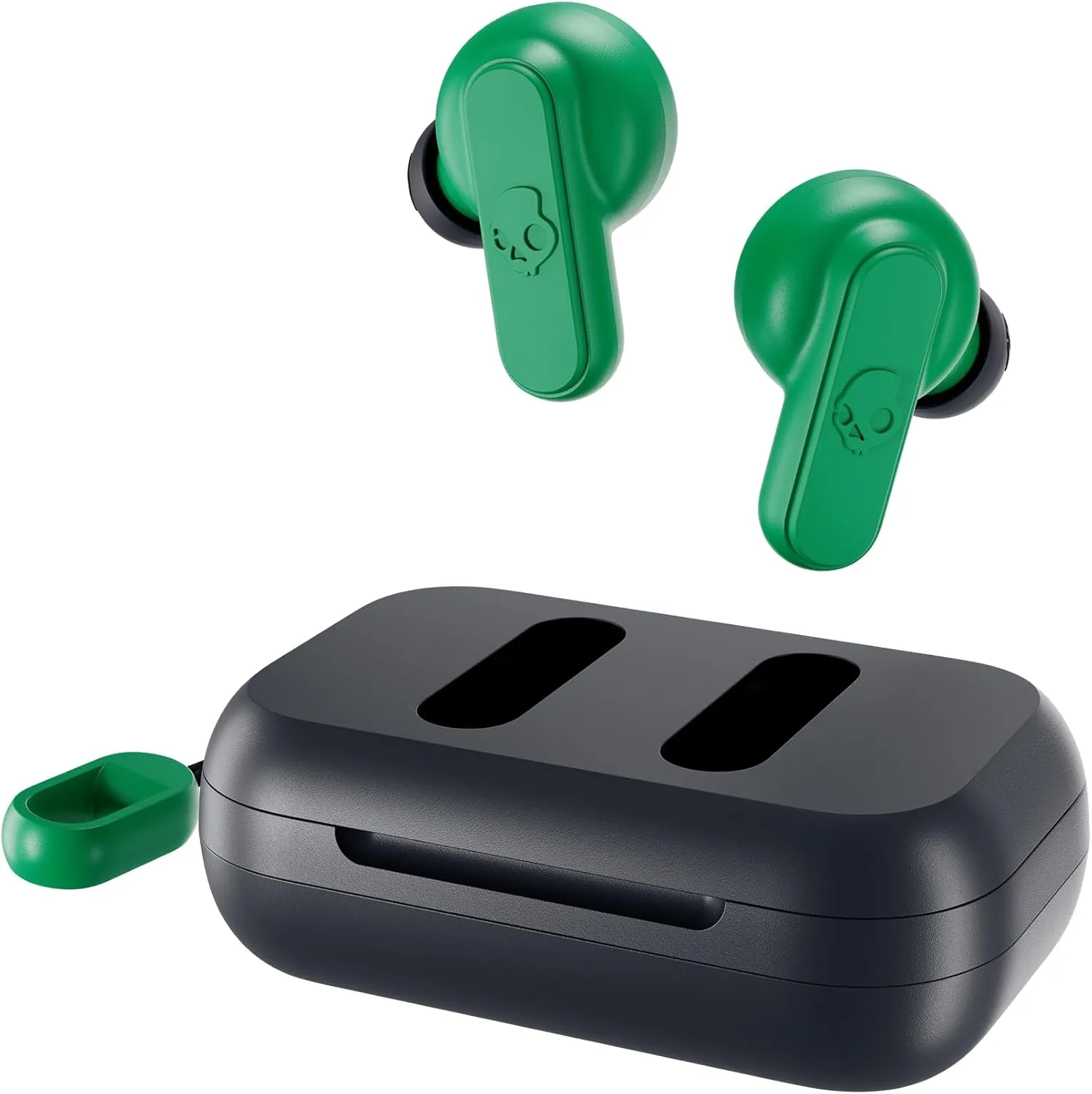 Skullcandy Dime 2 In-Ear Wireless Earbuds, 12 Hr Battery, Microphone, Works with iPhone Android and Bluetooth Devices - Dark Blue/Green