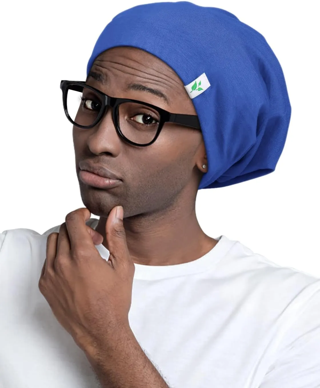 Sleep Cap-2Pcs Designed for Men with Natural Curly Wave Hair Satin Lined,Gifts for Boyfriend,Husband & Dad,