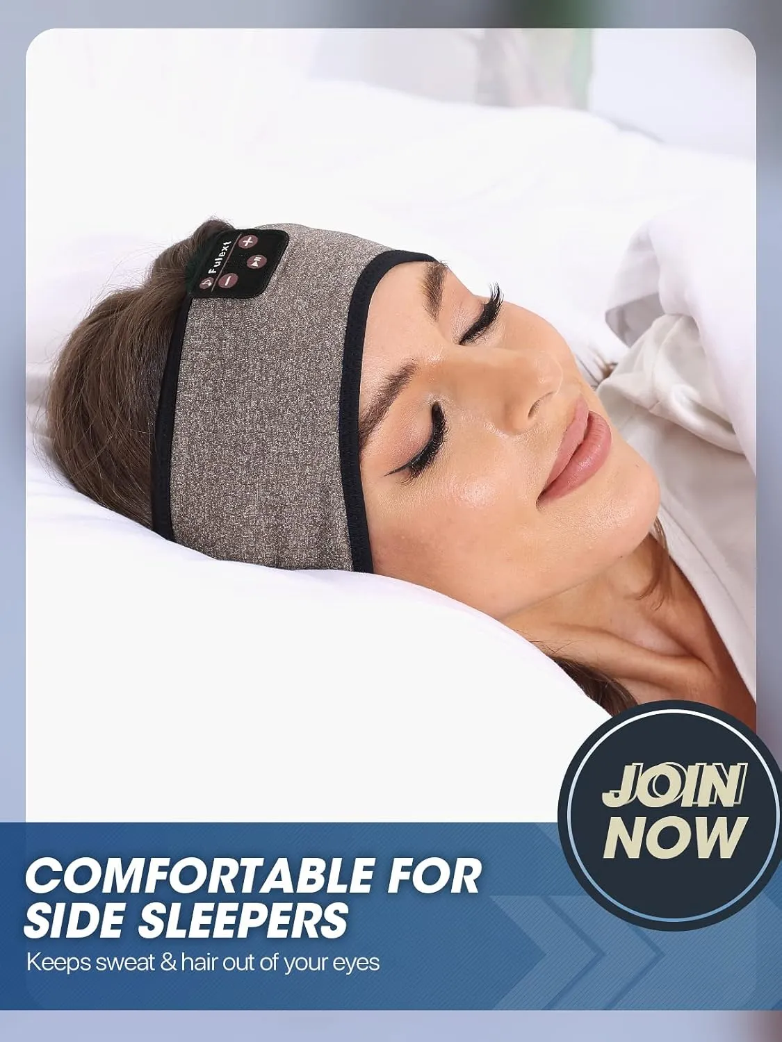 Sleep-Headphones-Bluetooth-Sleeping-Headband - Sleeping Headphones for Side Sleeper, Elastic Music Band Cozy ASMR Wireless Eye Mask Valentines Day Gifts for Her Him Wife Husband Women Men
