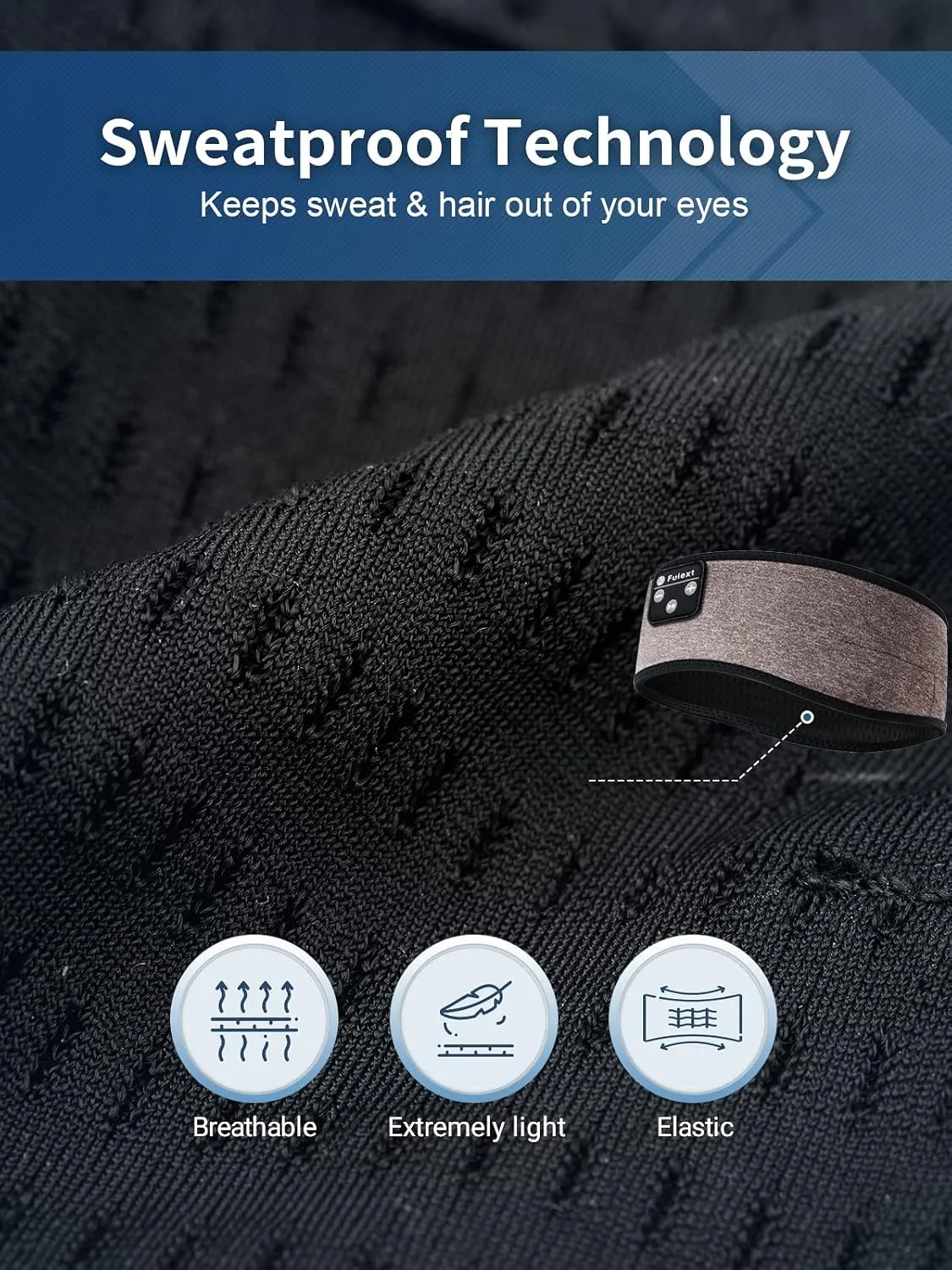 Sleep-Headphones-Bluetooth-Sleeping-Headband - Sleeping Headphones for Side Sleeper, Elastic Music Band Cozy ASMR Wireless Eye Mask Valentines Day Gifts for Her Him Wife Husband Women Men