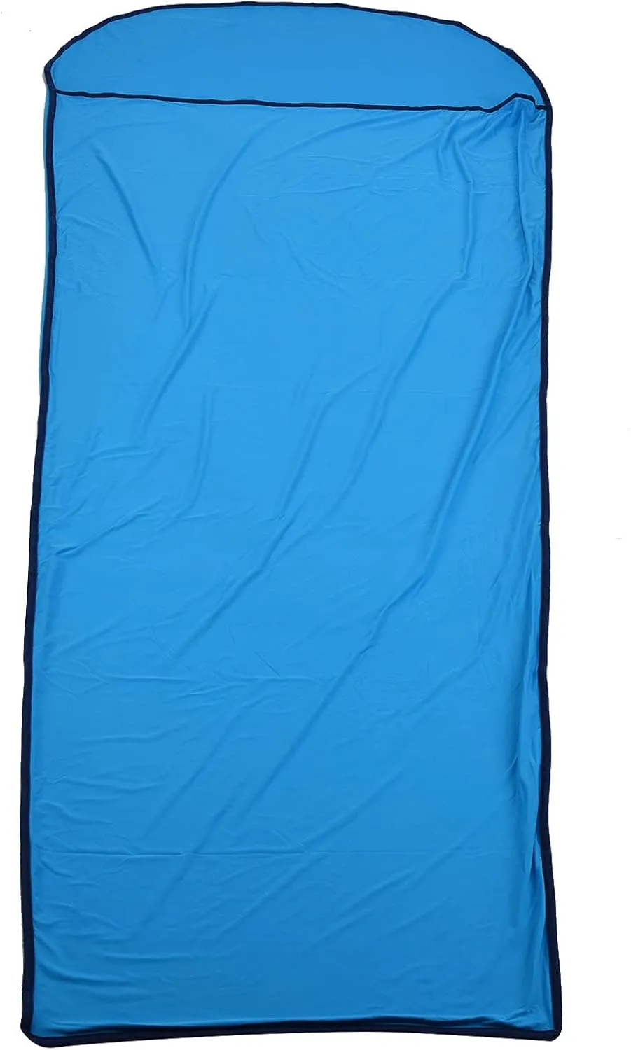 Sleeping Bag Liner, High Stretch Silky Polyester Fabric Skin Friendly Self Tan Sleep Sack, Comfortable Breathable Camping Sleeping Bags, for Outdoor, Camping(Blue)