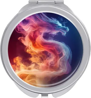 Smoke Dragon Compact Makeup Mirror Mini Foldable Cosmetic Mirror Portable Travel Mirror for Purse Pocket