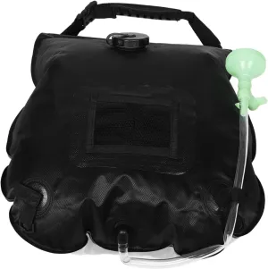 Solar Camping Shower Bag Portable Shower with Removable Hose for Outdoor Activities Hiking Beach Lightweight Solar Heated Water Bag
