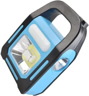 Solar Powered Emergency Rainproof Portable Camping Lamp with Rechargeable Battery for Hiking Outdoor Activities Home Power Outages and More