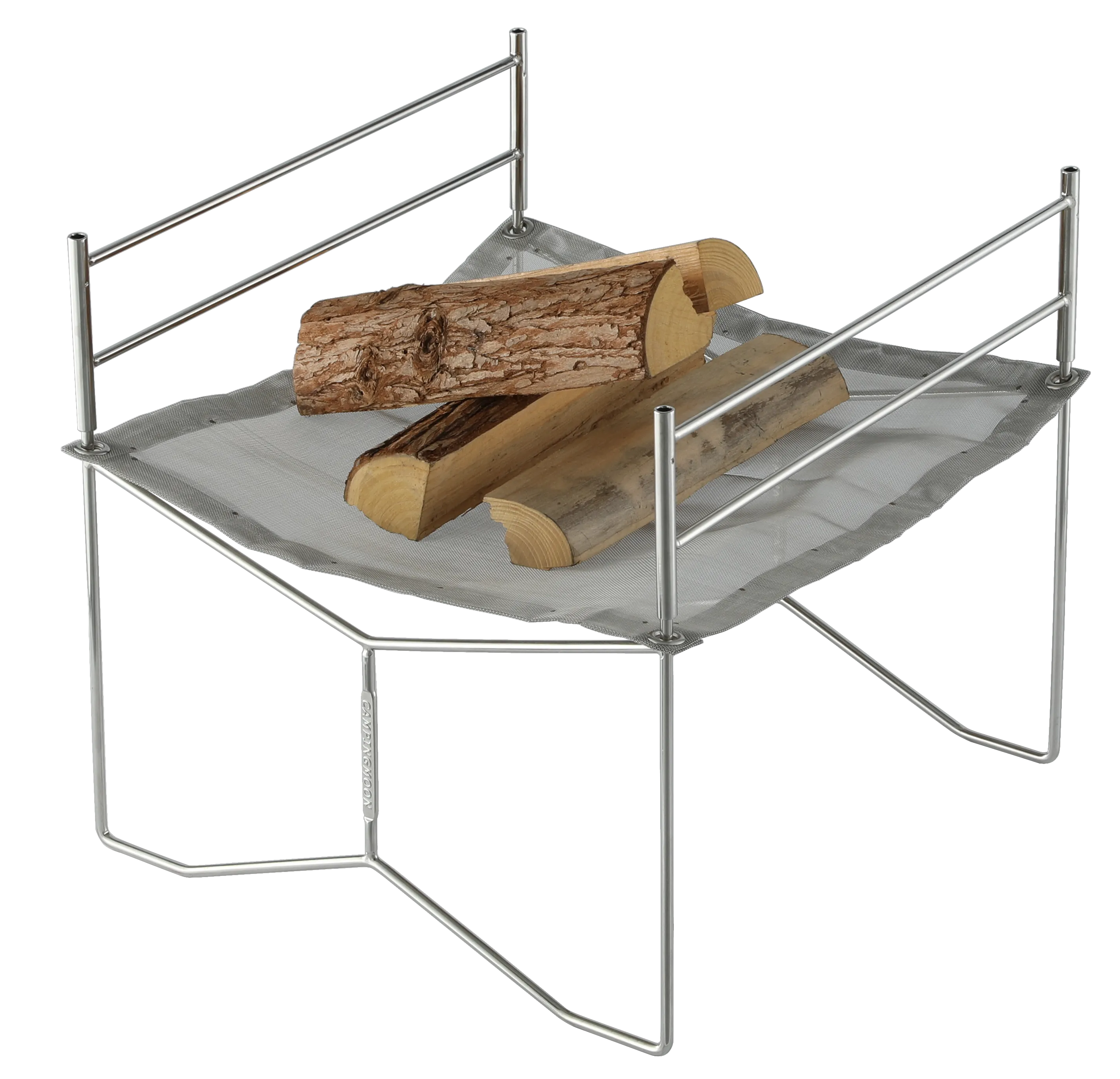SOLO-202 Portable Mesh Fire Pit with Cooking Grate, Carry Bag