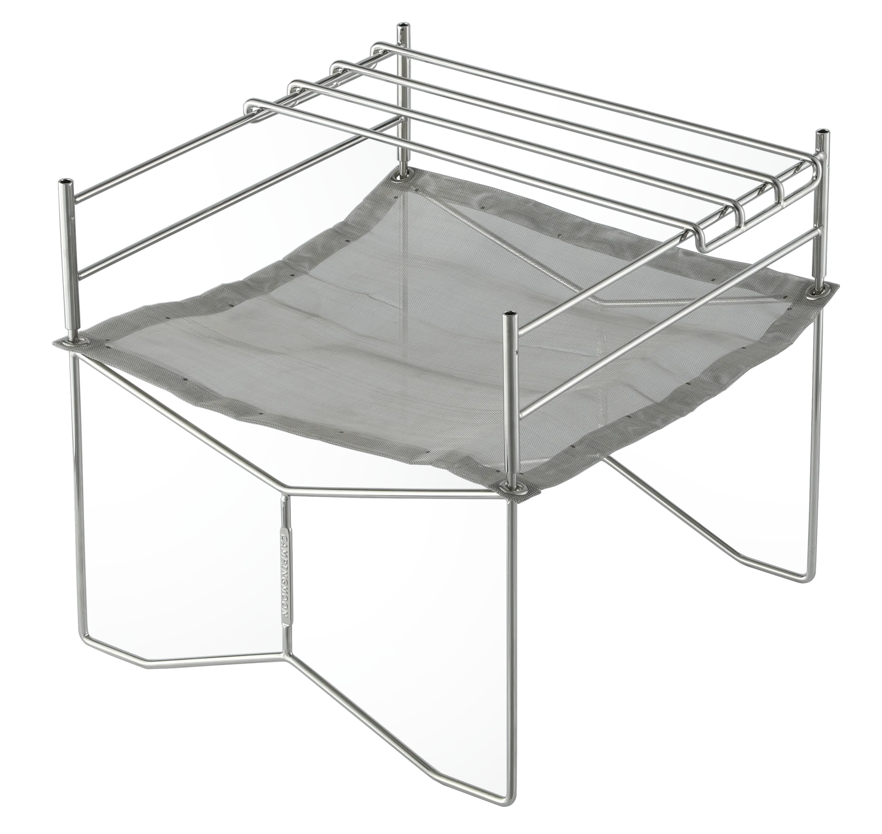 SOLO-202 Portable Mesh Fire Pit with Cooking Grate, Carry Bag