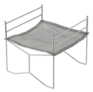 SOLO-202 Portable Mesh Fire Pit with Cooking Grate, Carry Bag