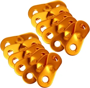Sosoport 3sets Tent Guy Line Reflective Camping Rope Wind Rope Buckles Aluminum Alloy Adjuster Easy to Use Fastener 40pcs*3