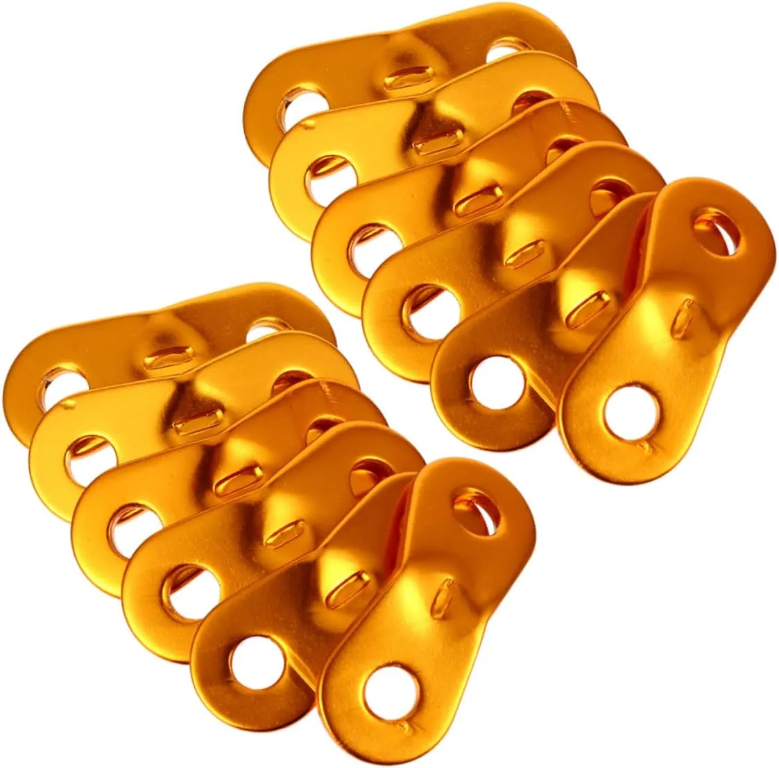 Sosoport 3sets Tent Guy Line Reflective Camping Rope Wind Rope Buckles Aluminum Alloy Adjuster Easy to Use Fastener 40pcs*3