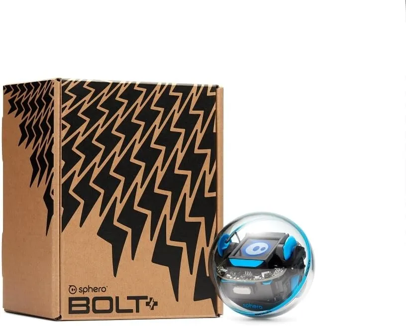 Sphero Bolt : Coding Robot Ball - Beginner to Advanced Programming - Ages 8  - 3 Ways to Code: Draw, Blocks, Javascript - Animated LCD Screen - Durable & Waterproof - STEM Toy for Kids & Teens