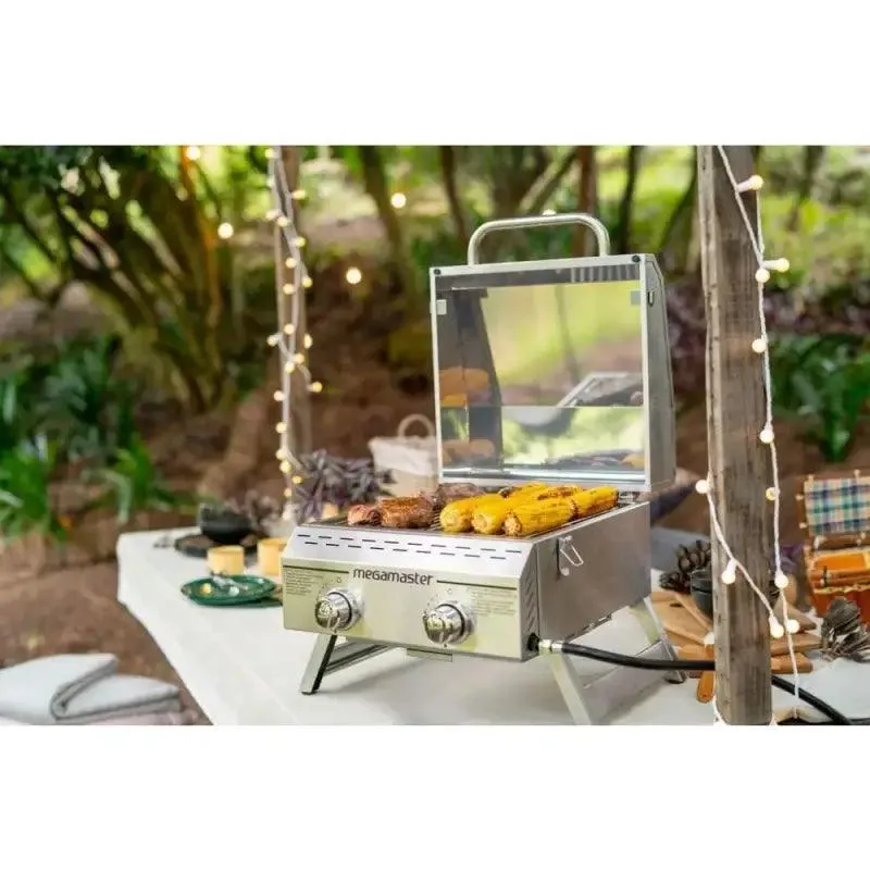 Stainless Steel 2-Burner BBQ Grill