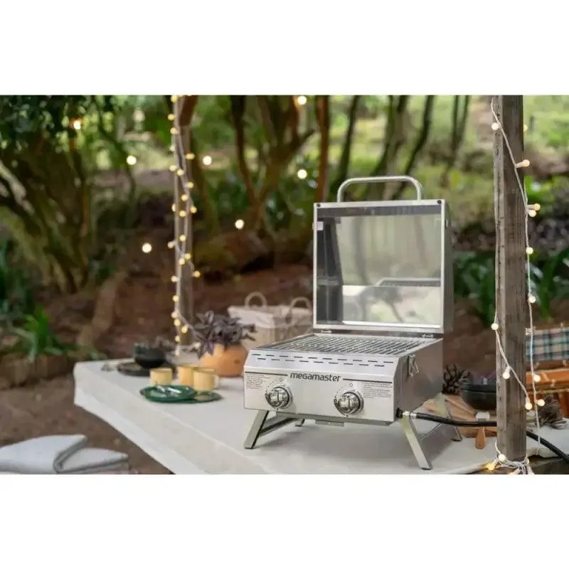 Stainless Steel 2-Burner BBQ Grill