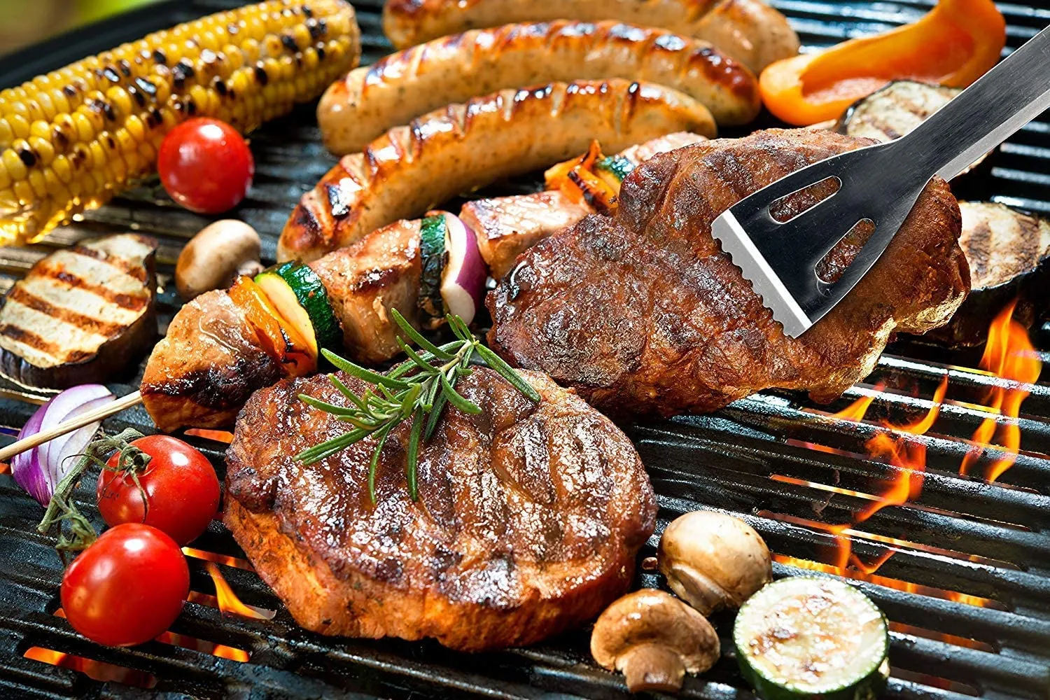 Stainless Steel BBQ Tool Set,Barbecue Grill Tool Set, 18 Piece BBQ Grill Kit Grill Utensils