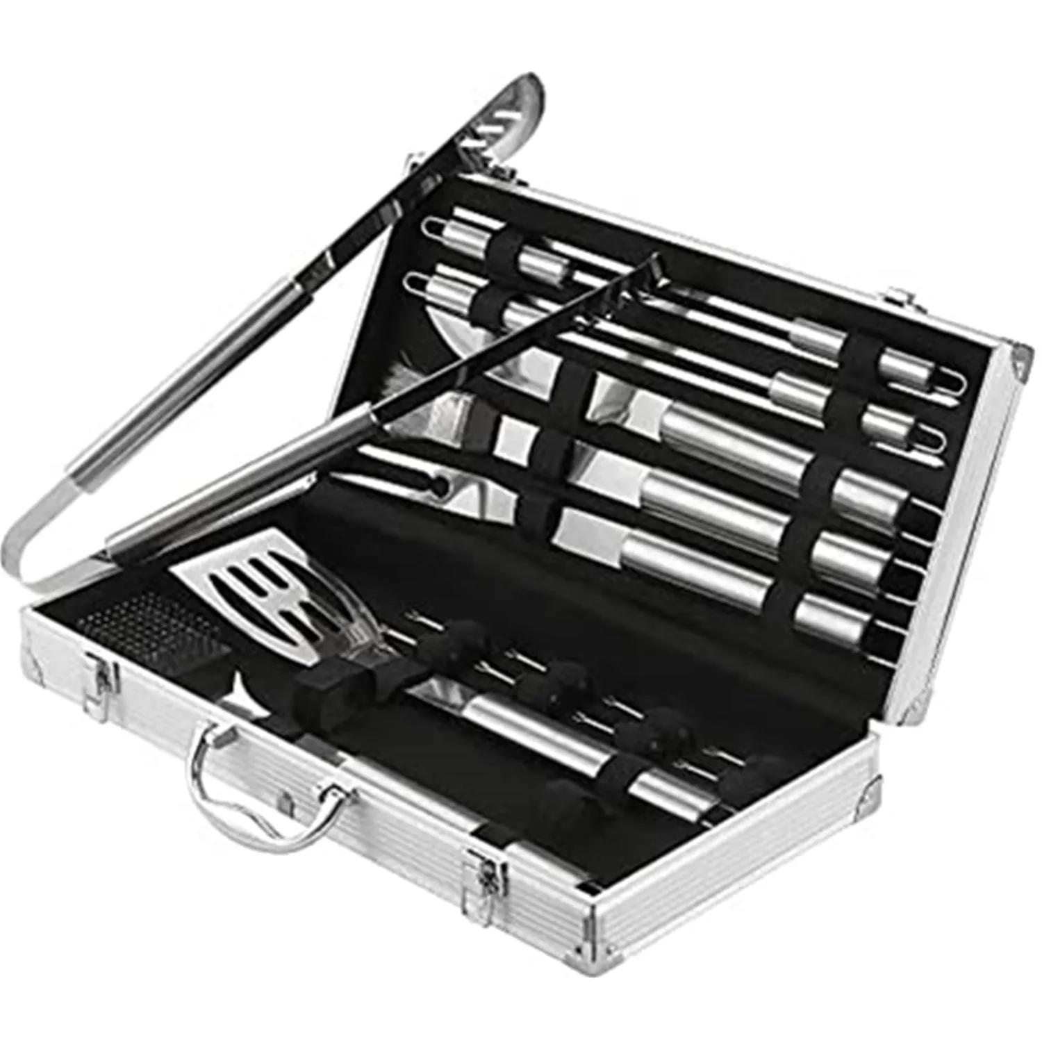 Stainless Steel BBQ Tool Set,Barbecue Grill Tool Set, 18 Piece BBQ Grill Kit Grill Utensils