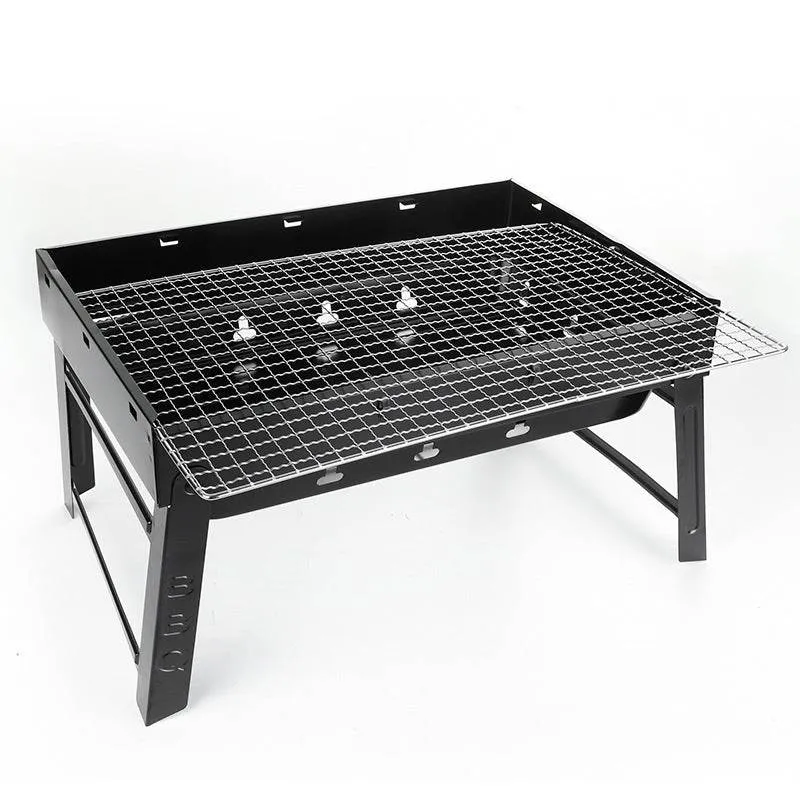 Stainless Steel Folding Barbecue Grill Charcoal Grill Korean Skewers Grill