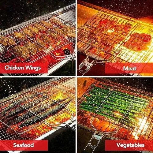 Steel Grilling Tray 1499 Portable Automation-ready Barbecue Roast Endless variety Rs Grill Purpose BBQ Stainless Multi