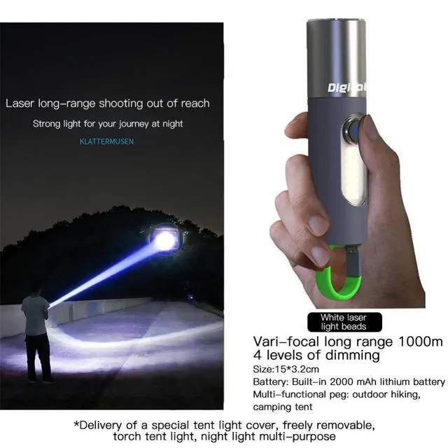 Super Bright LED Flashlight XHP50/GT10 Work Light Rechargeable Tent Lantern Waterproof Camping Fishing Lamp Zoom Torch Keychain Light