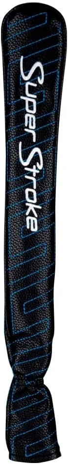 SuperStroke Golf Alignment Stick Headcover, Made of Water and Stain Resistant Synthetic Leather, 2-Panel Construction with Piping, Multi Color