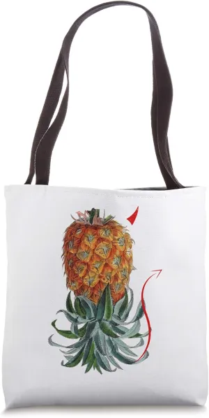 Swinger Upside Down Bad Pineapple Devil Horn Tote Bag