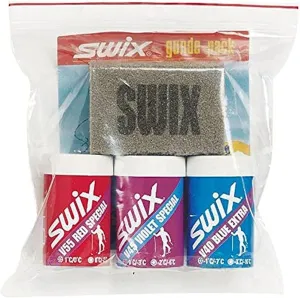 Swix Classic Nordic Ski Wax Pack with 3-Kick Wax and Cork, 8 x 8-Inch
