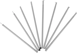 Tarp Poles Set 8pcs Fiberglass Tent Poles Stakes for Tent Portable Sturdy for Camping Hiking Journey and Outdoor Activities