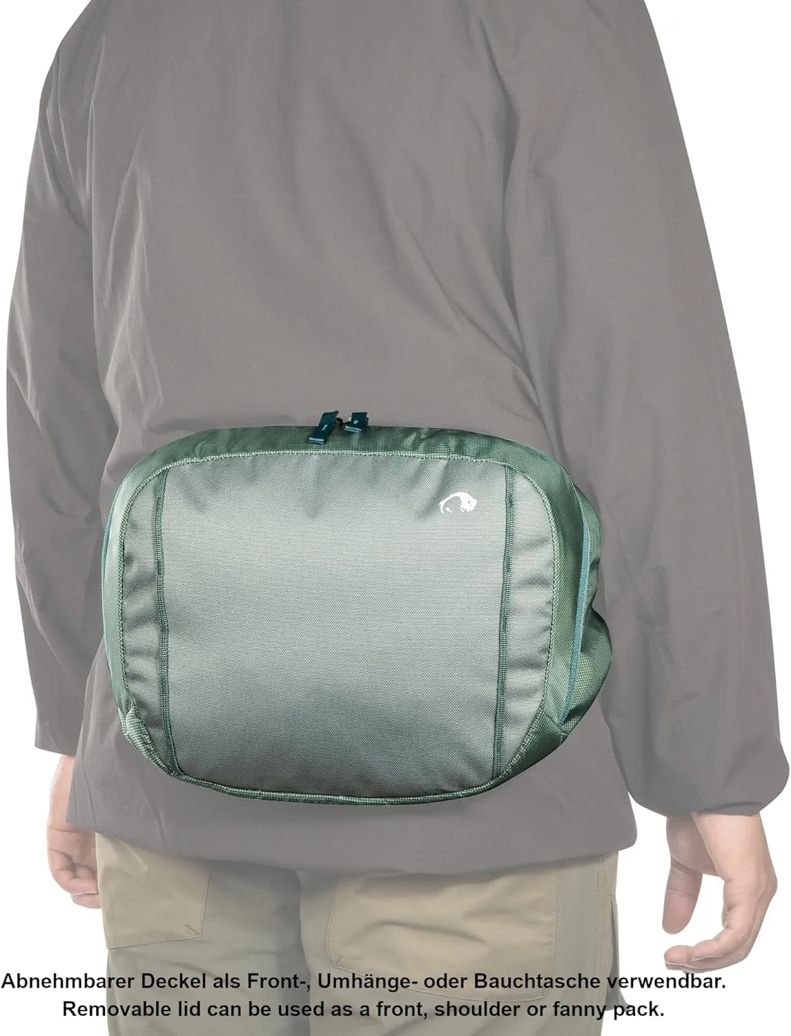 Tatonka Men Trekking Backpack with Front Opening, Sage Green, 50   10 Liter