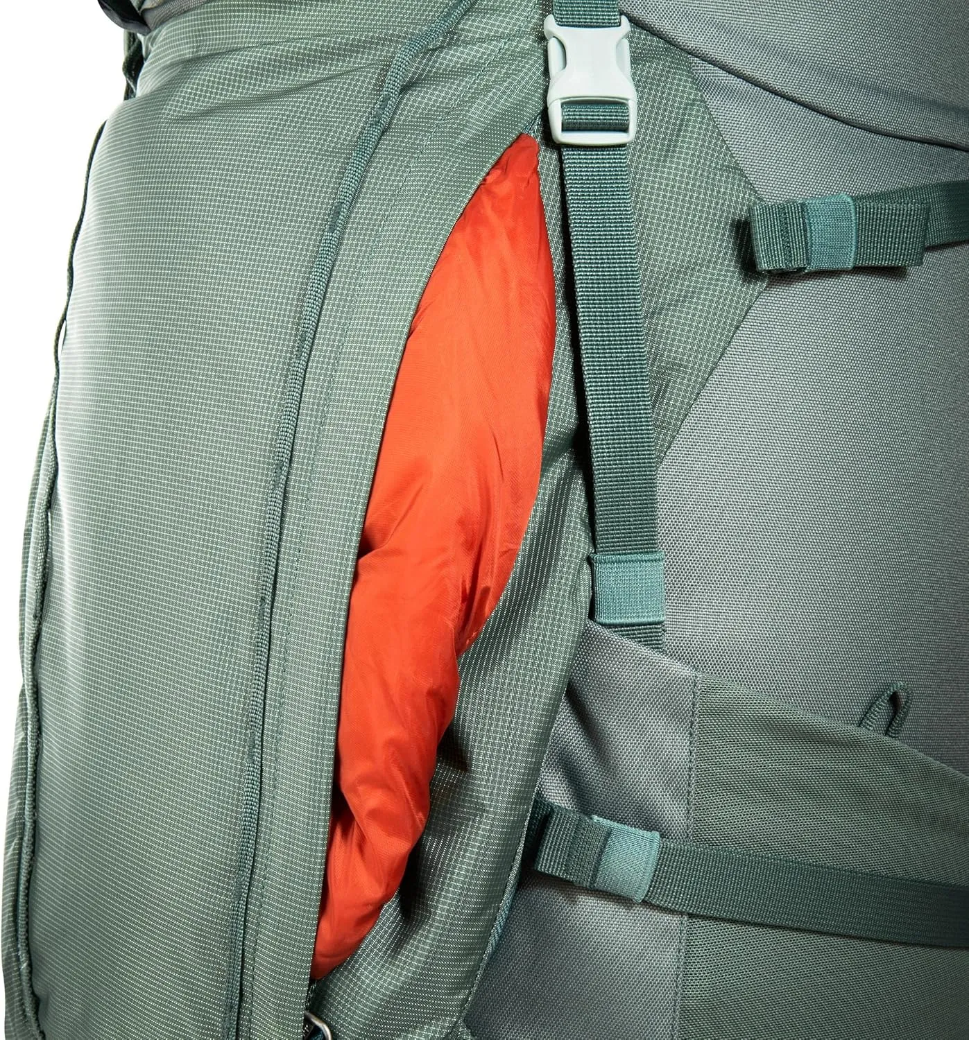 Tatonka Men Trekking Backpack with Front Opening, Sage Green, 50   10 Liter