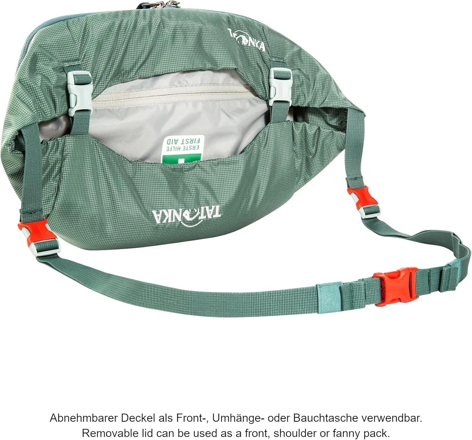 Tatonka Men Trekking Backpack with Front Opening, Sage Green, 50   10 Liter