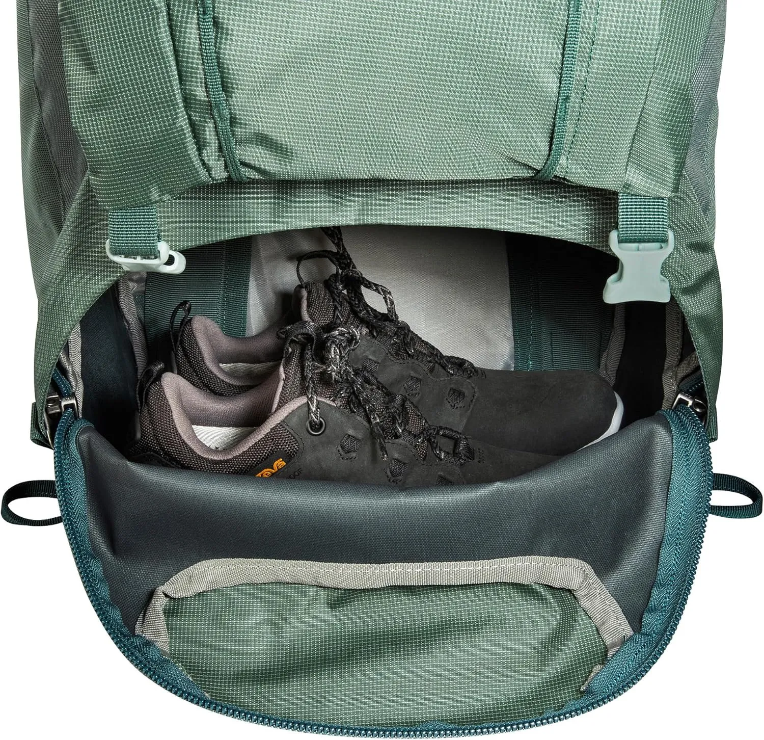 Tatonka Men Trekking Backpack with Front Opening, Sage Green, 50   10 Liter