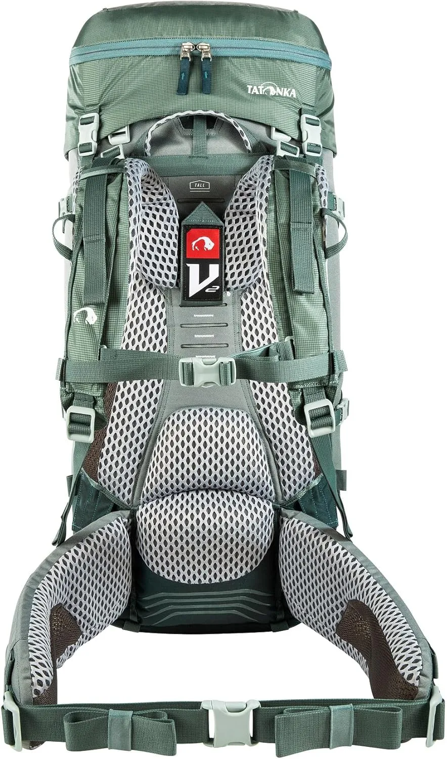 Tatonka Men Trekking Backpack with Front Opening, Sage Green, 50   10 Liter