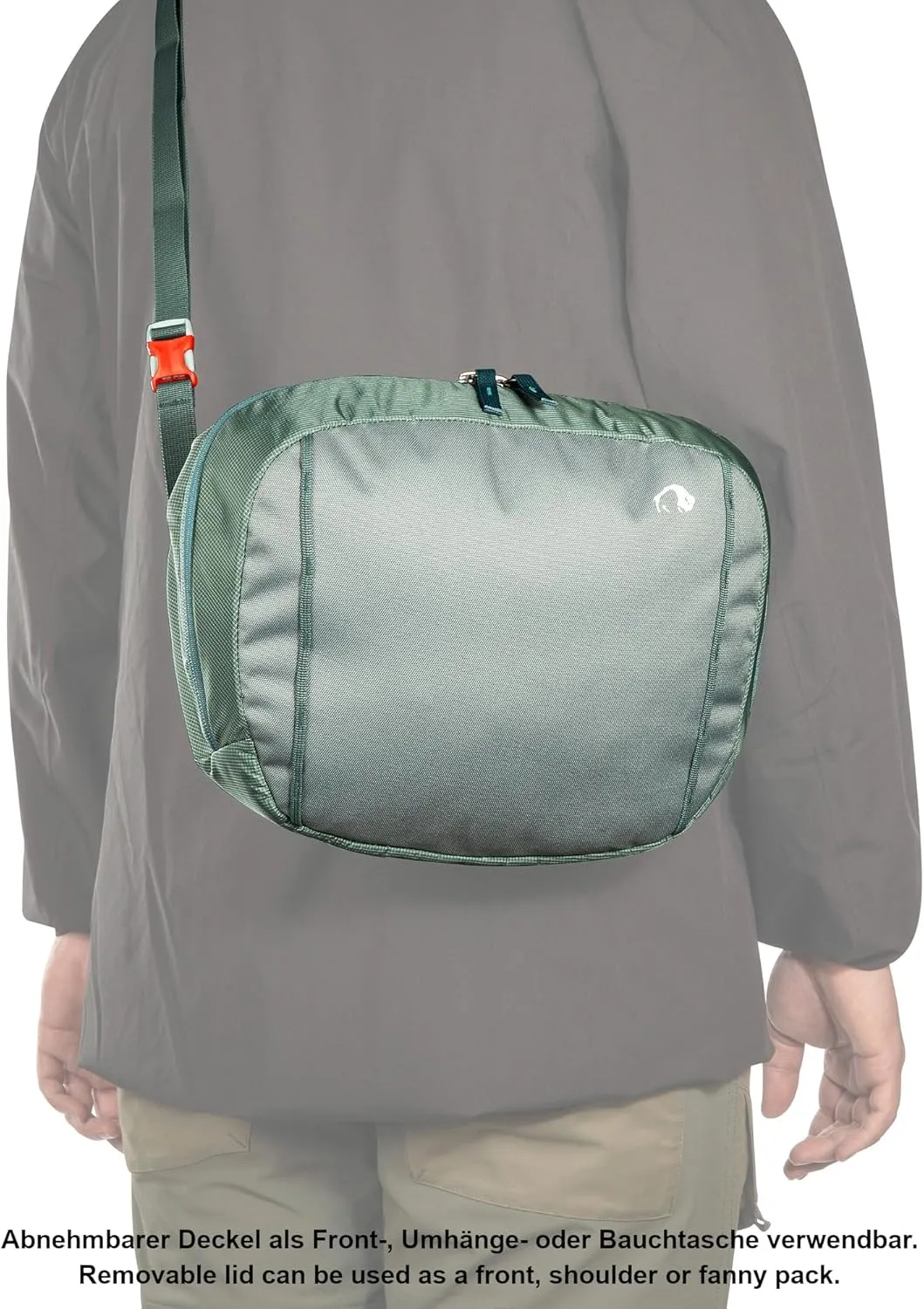 Tatonka Men Trekking Backpack with Front Opening, Sage Green, 50   10 Liter